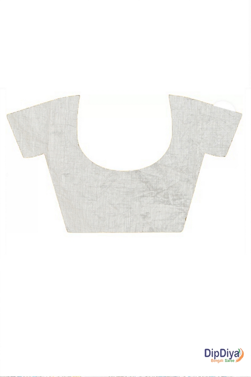 White Cotton Varitikath Kantha Stitch Saree (599)